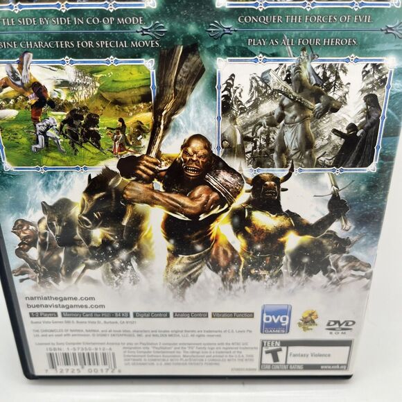 Chronicles of Narnia The Lion the Witch the Wardrobe PS2 Playstation 2 CIB - Picture 4 of 8